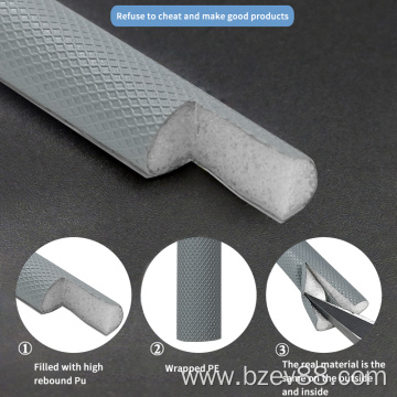 PU Foam rubber sealing mute rubber strip